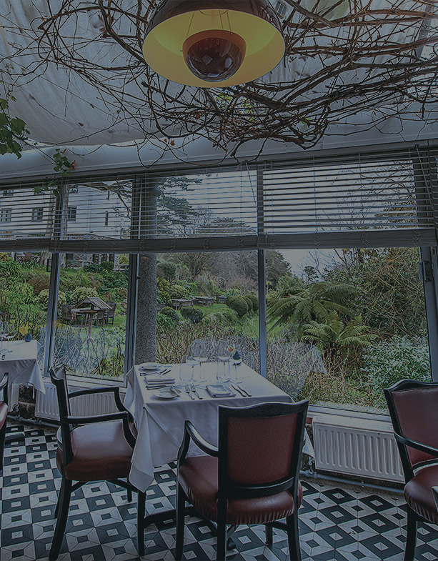Dining tables near window