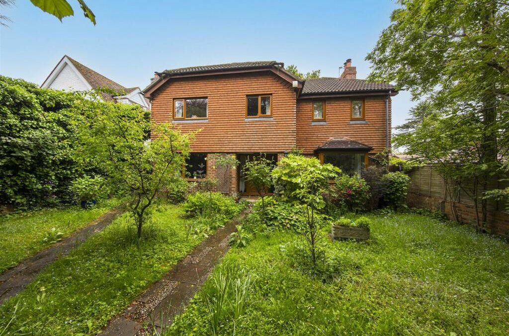 Detached UK house with garden