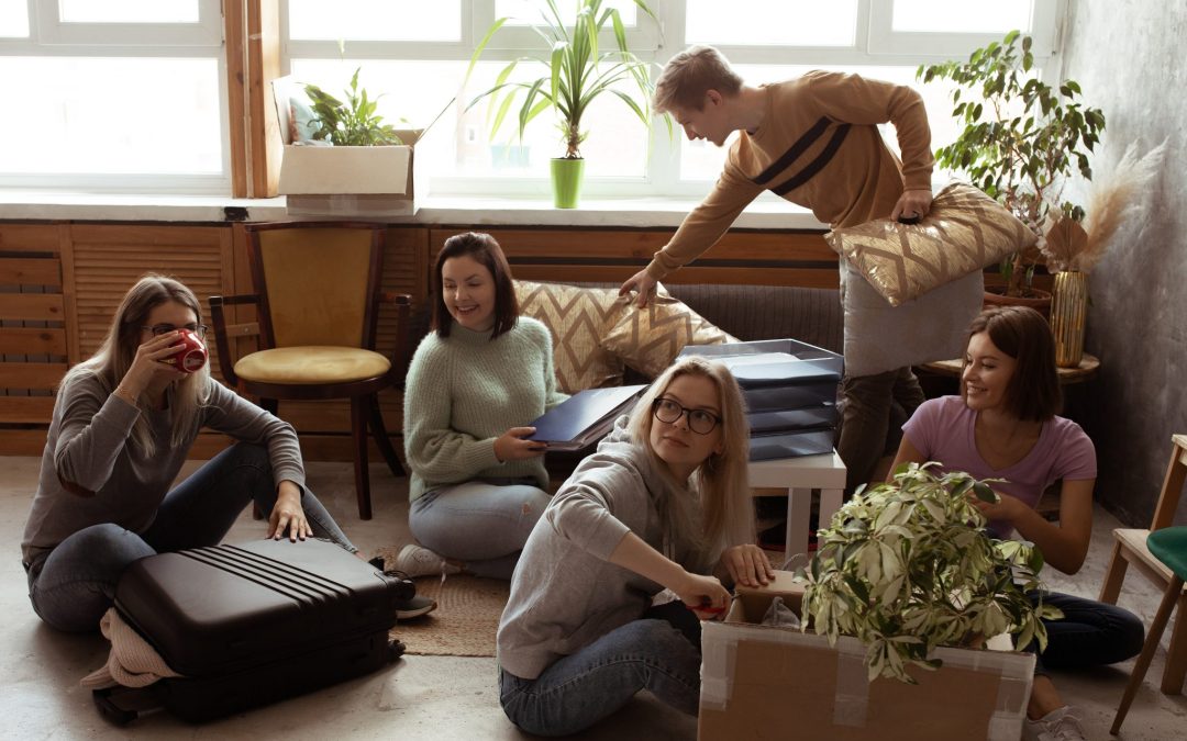 Students in University accommodation